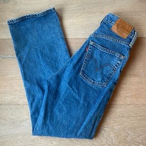 Levi’s rib cage straight leg jeans